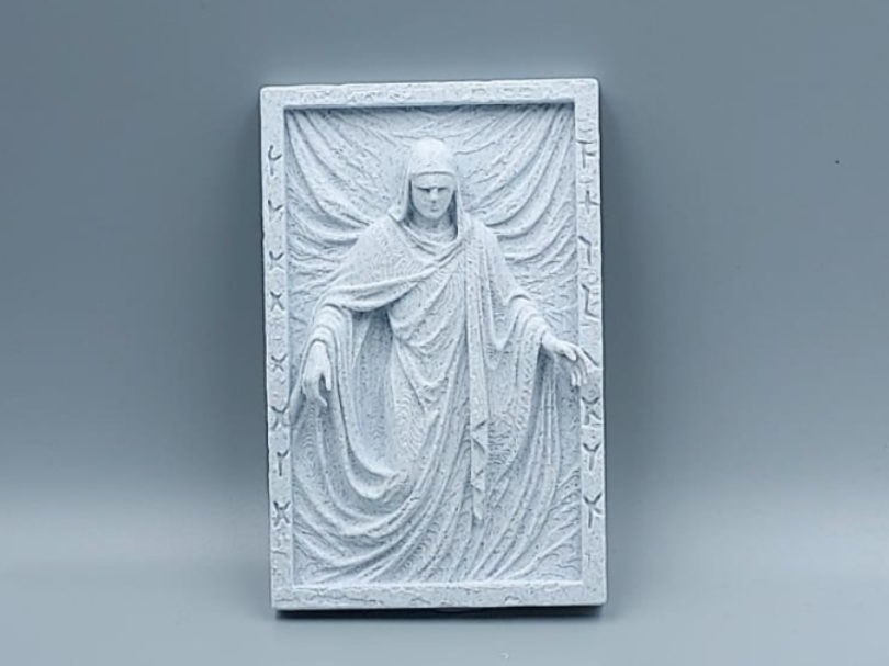 Silent Watcher of the Veiled Gate Sculpture