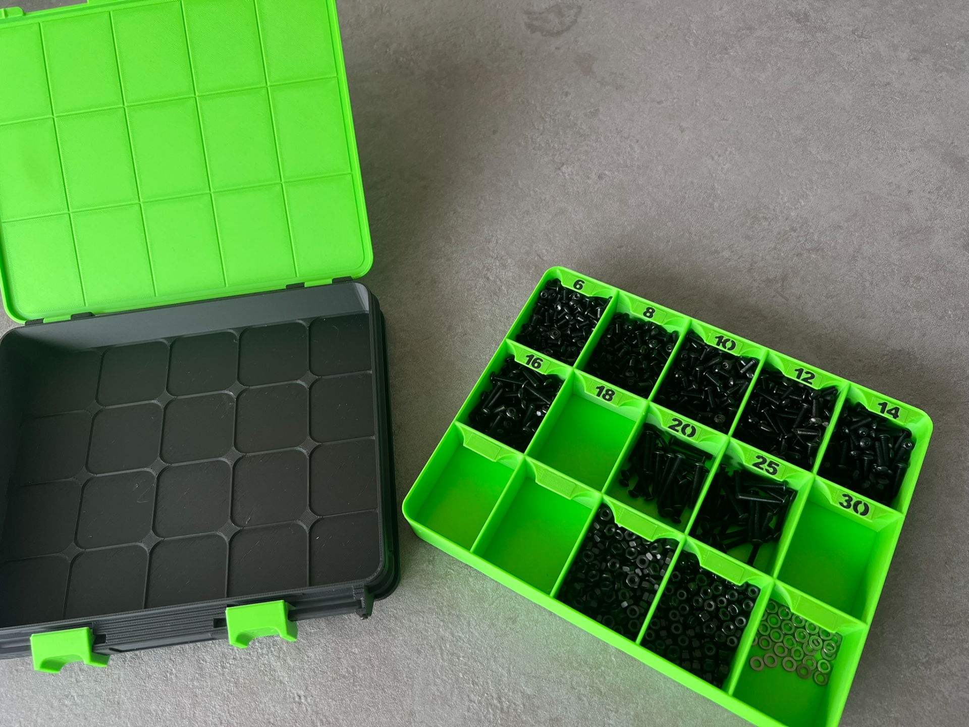 Organizer Box XL - Einsatz mit 15 Fächern