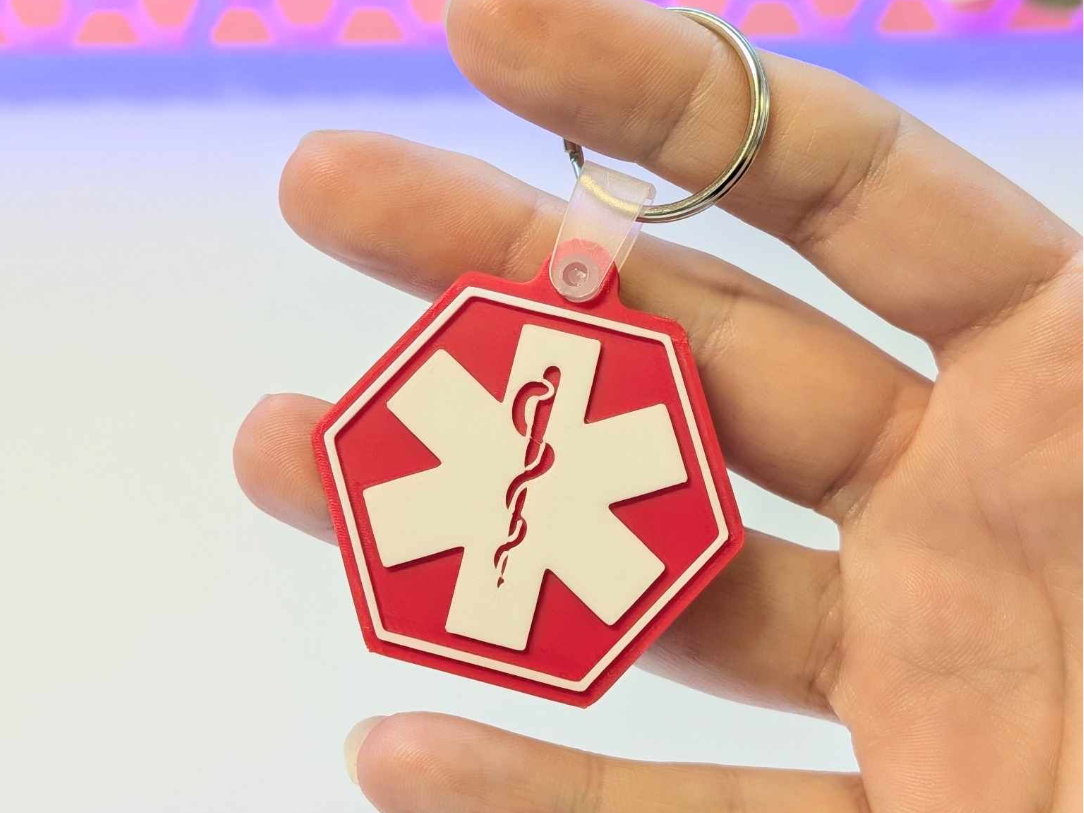 Medi Alert NFC Tag Keychain