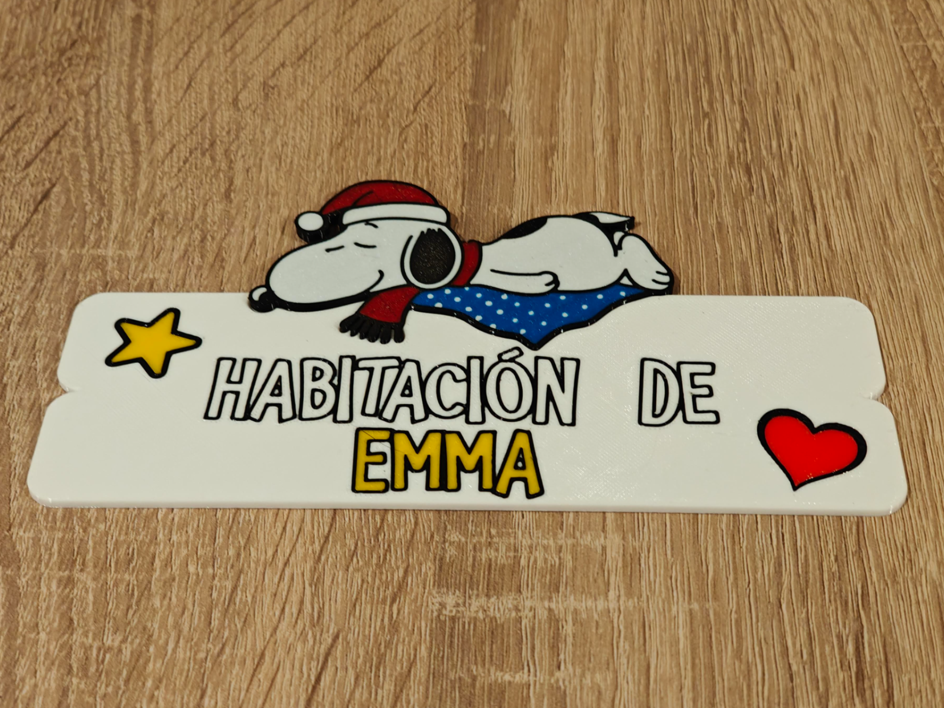 Letrero de Puerta Snoopy