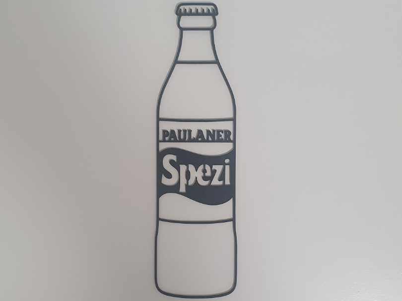 Paulaner Spezi Bottle Wall Art | Line Art
