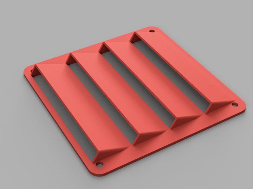 120mm fan Louver