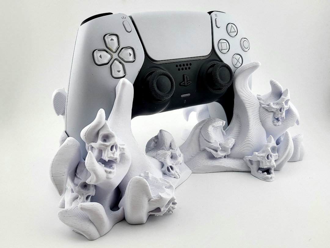 stand controller ps5 joystick holder hell skull