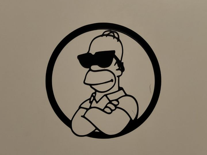 homer simpson wall art