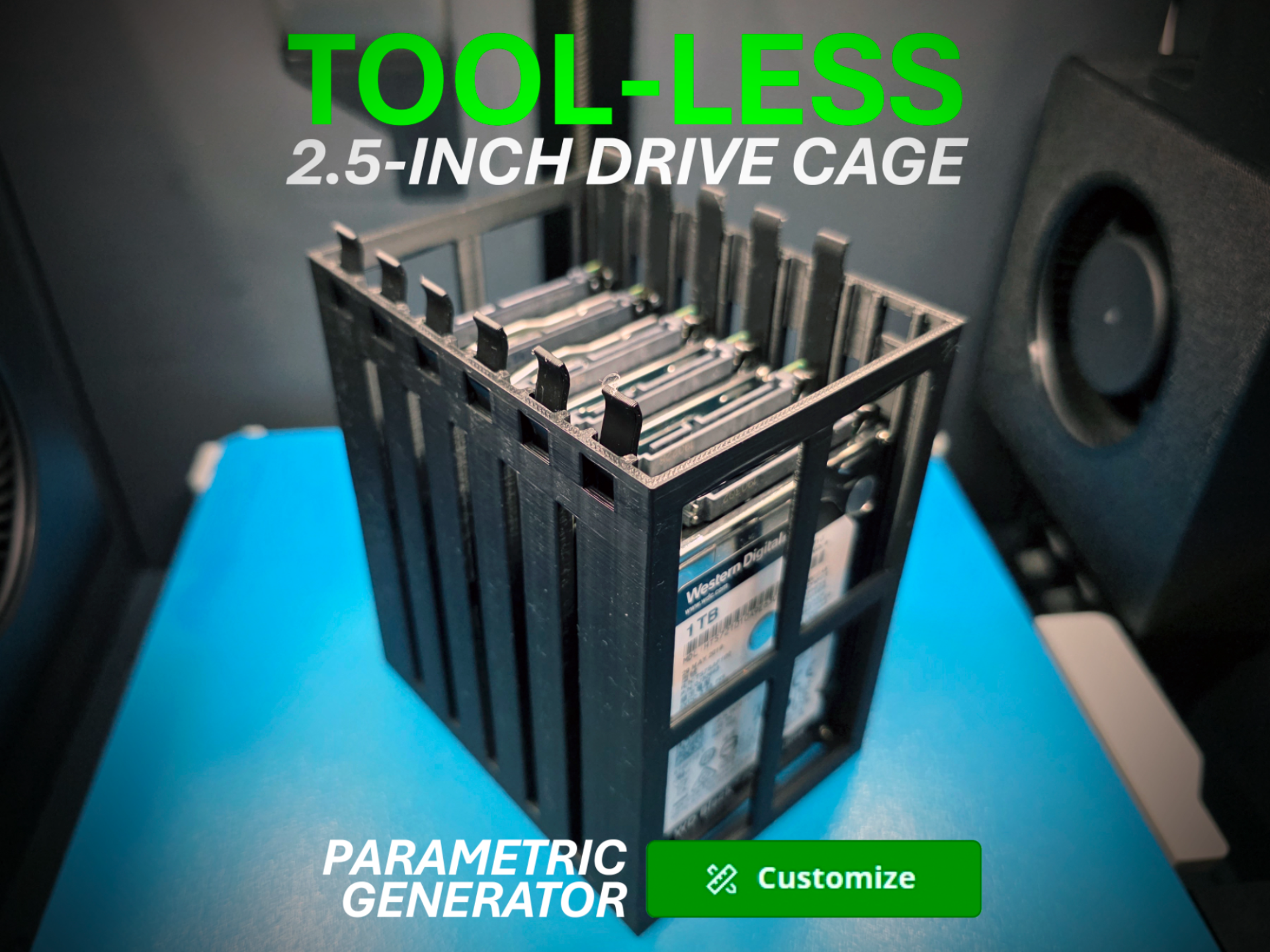Parametric Tool-less 2.5-inch Drive Cage