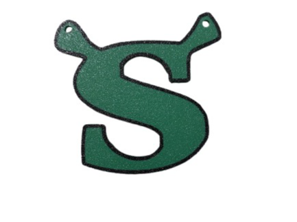 Shrek "S" Keychain
