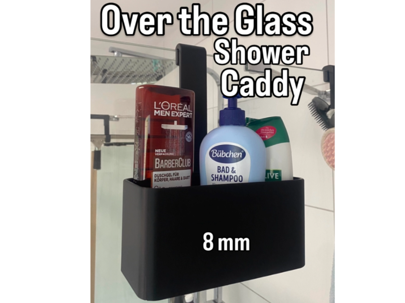 Over The Glass Shower Caddy 8 mm