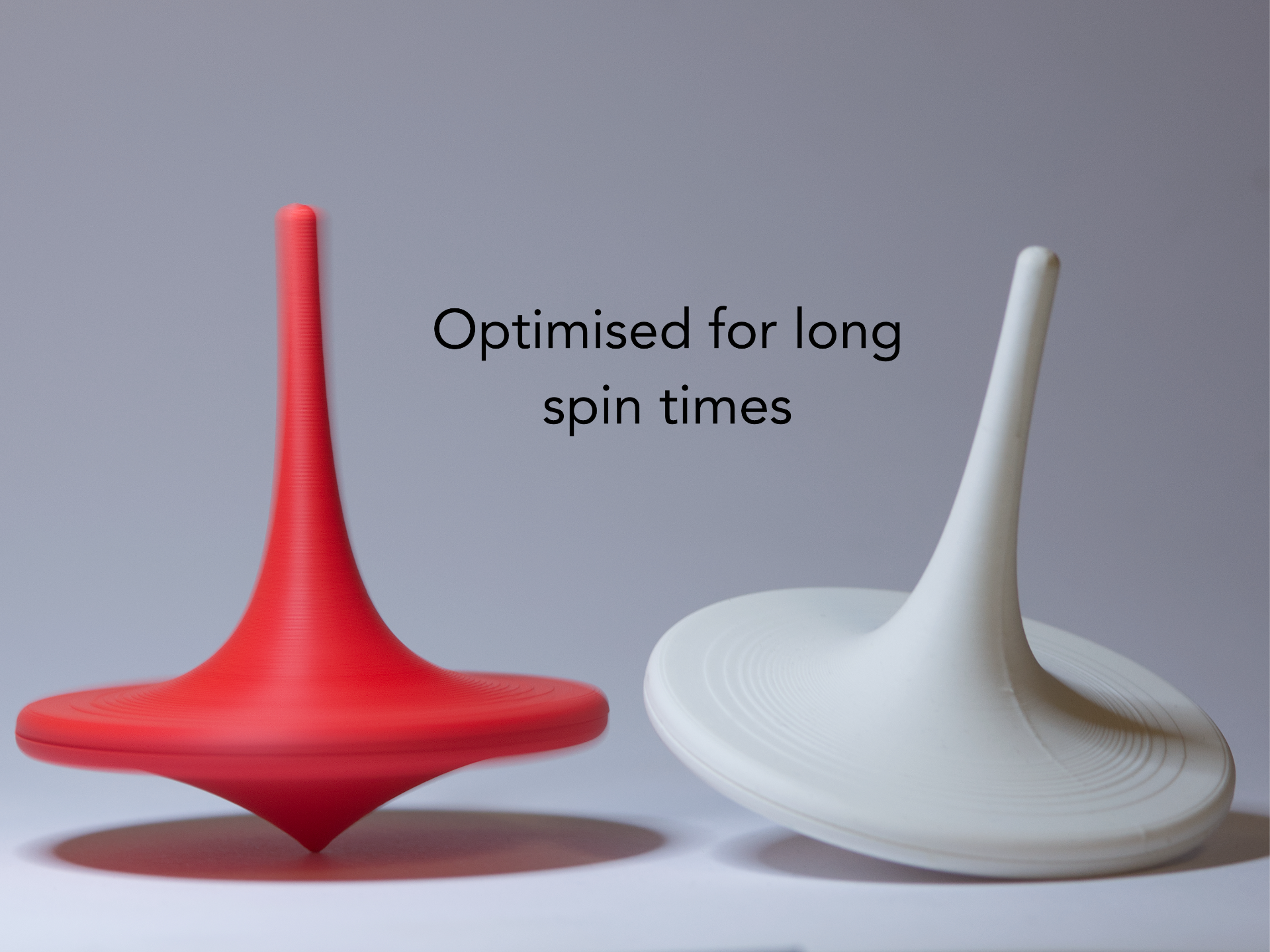 Simple long spin spinning top