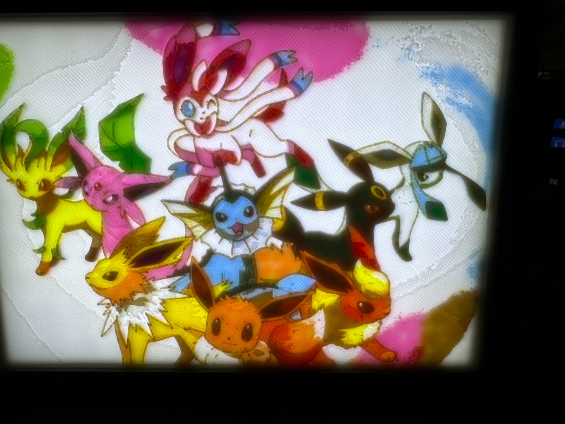Eeveelutions party lithophane