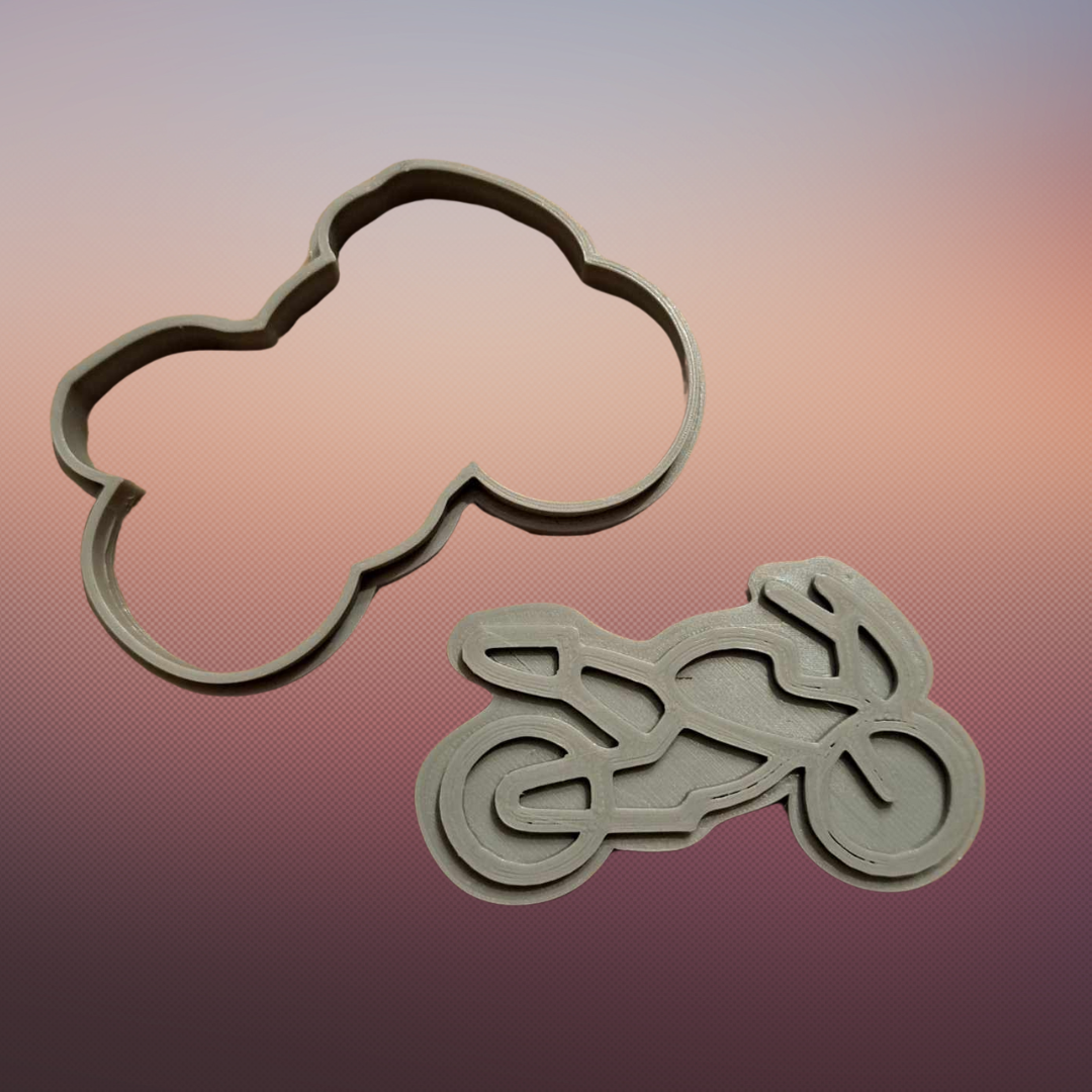 Motorbike cookie cutter
