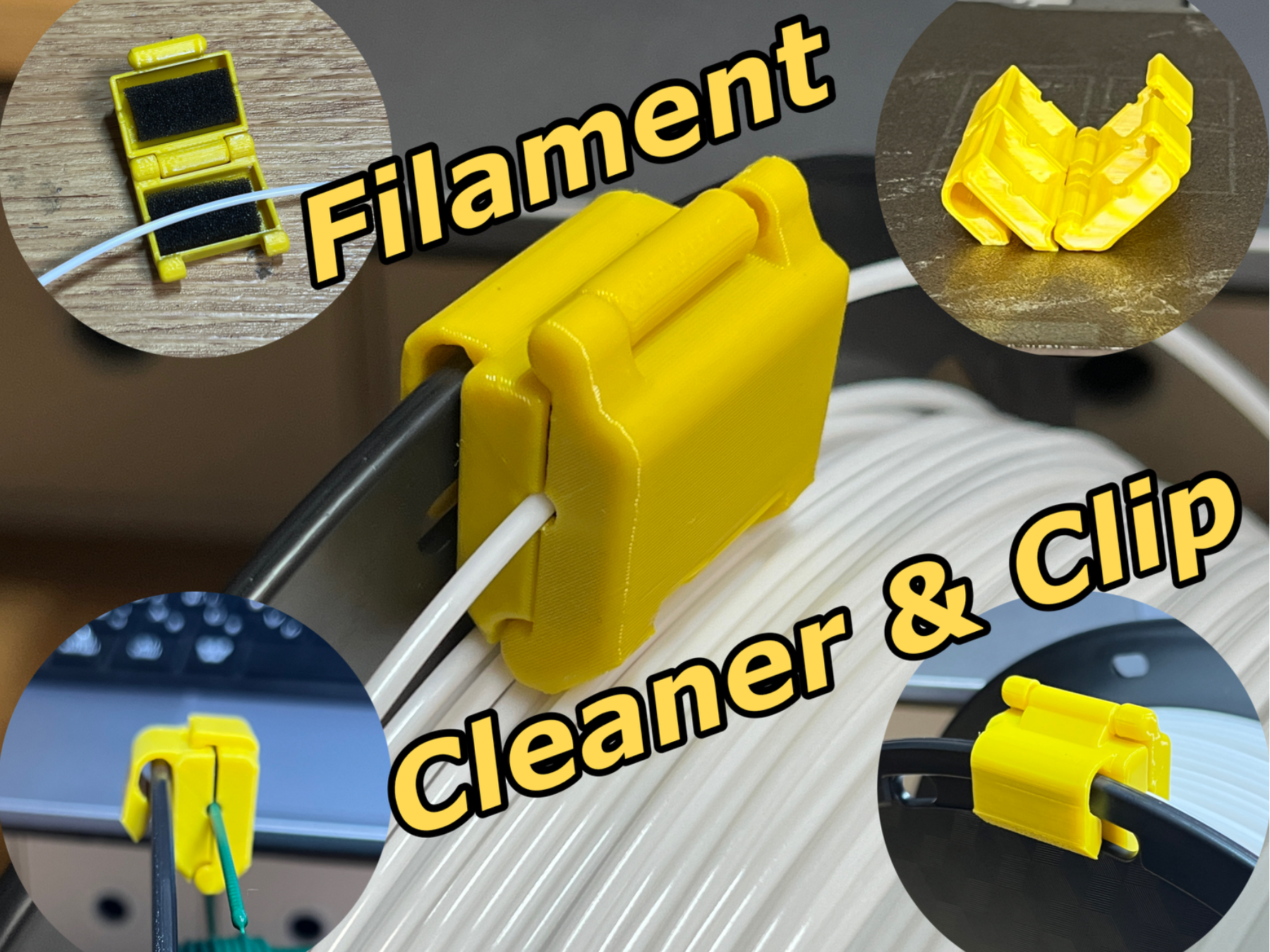 Filament Cleaner & Clip