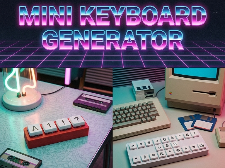 Parametrischer Mini Keyboard Fidget Generator