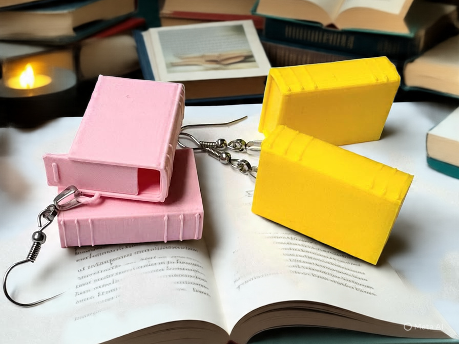 Secret Keeper Book Earrings