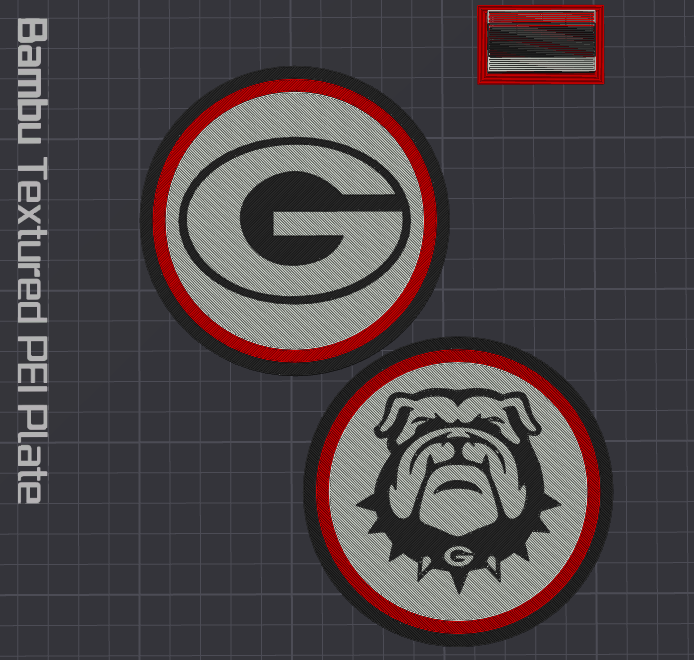 University of Georgia Bulldogs Coasters