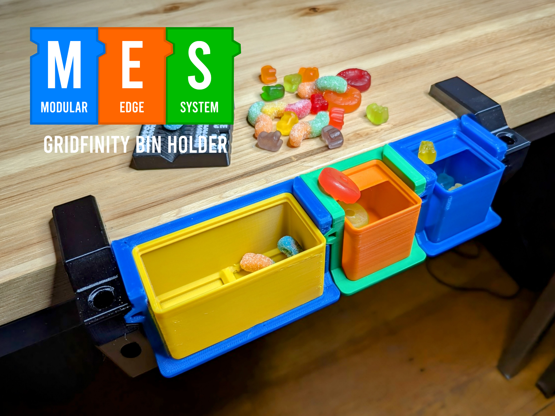 MES - Gridfinity Bin Holder/Sorting Modules