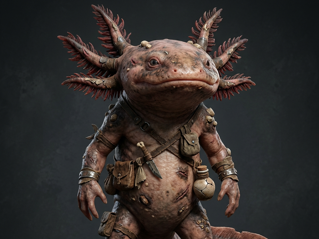 Axolotl Guerriero - Avventuriero Fantasy