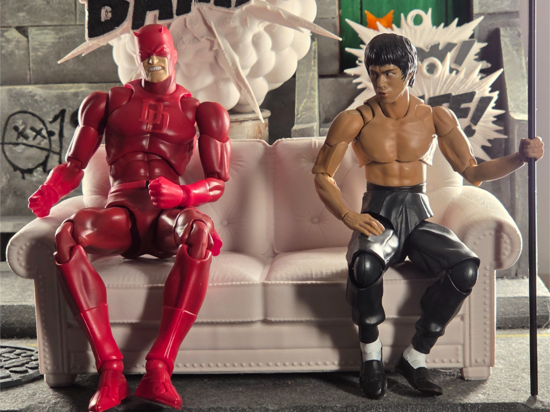 Classic 1/12 scale two-seater couch