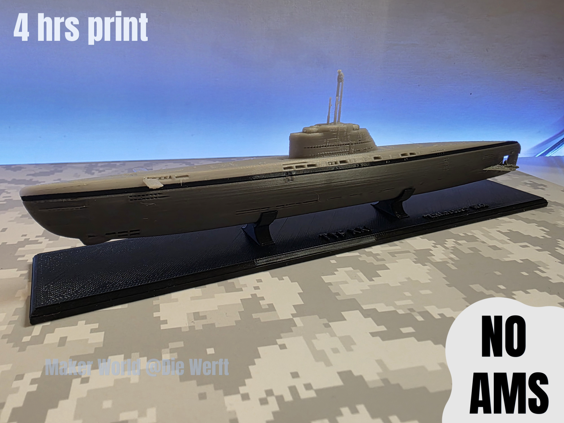 Type XXI Submarine (small, no AMS)