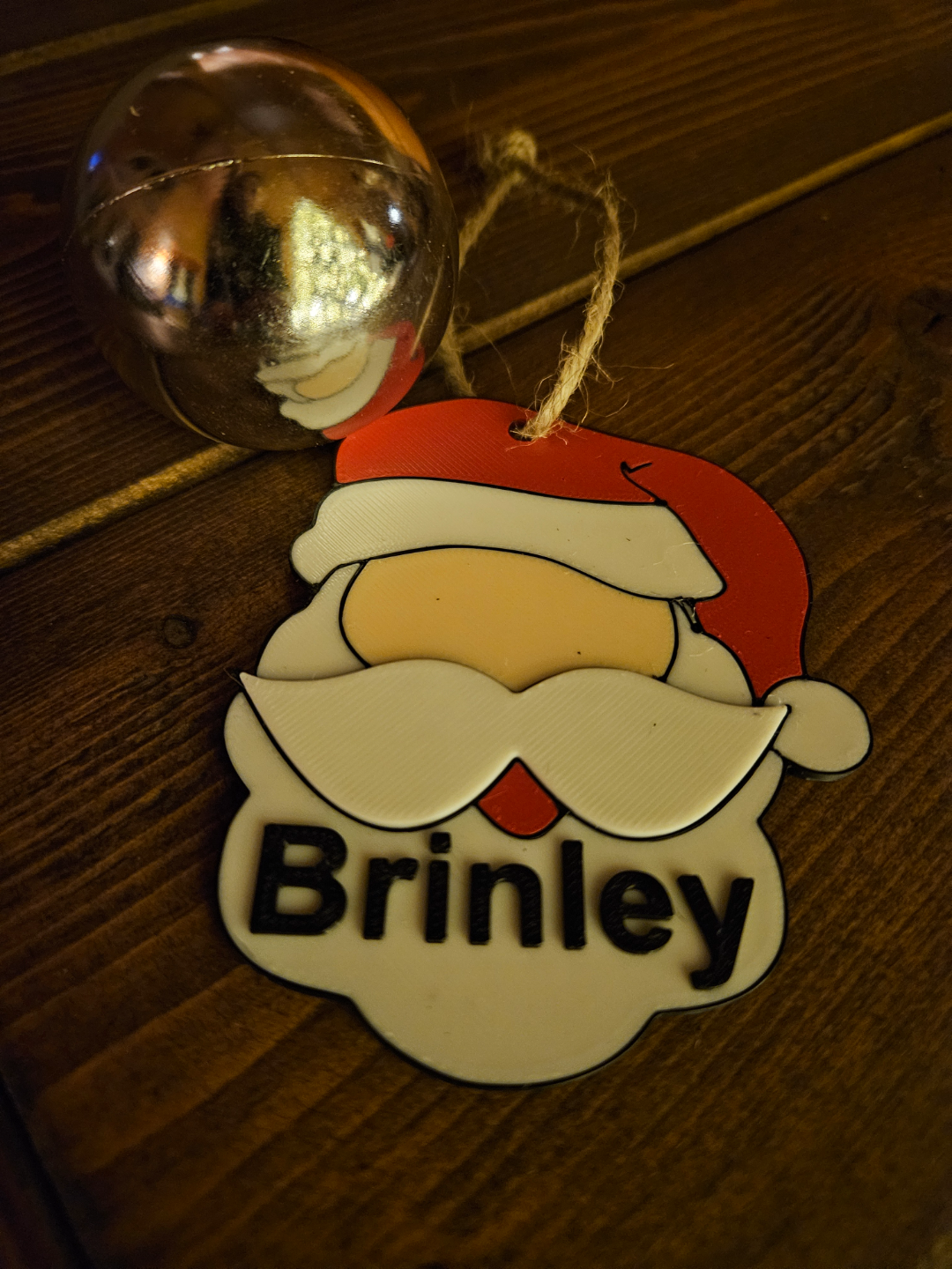 Blank Customizable Santa Ornament or Gift Tag