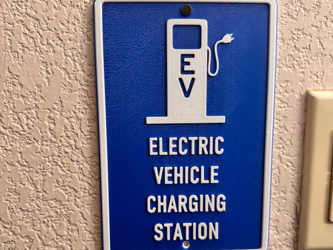EV Charging Station Sign (A1 Mini Compatible)