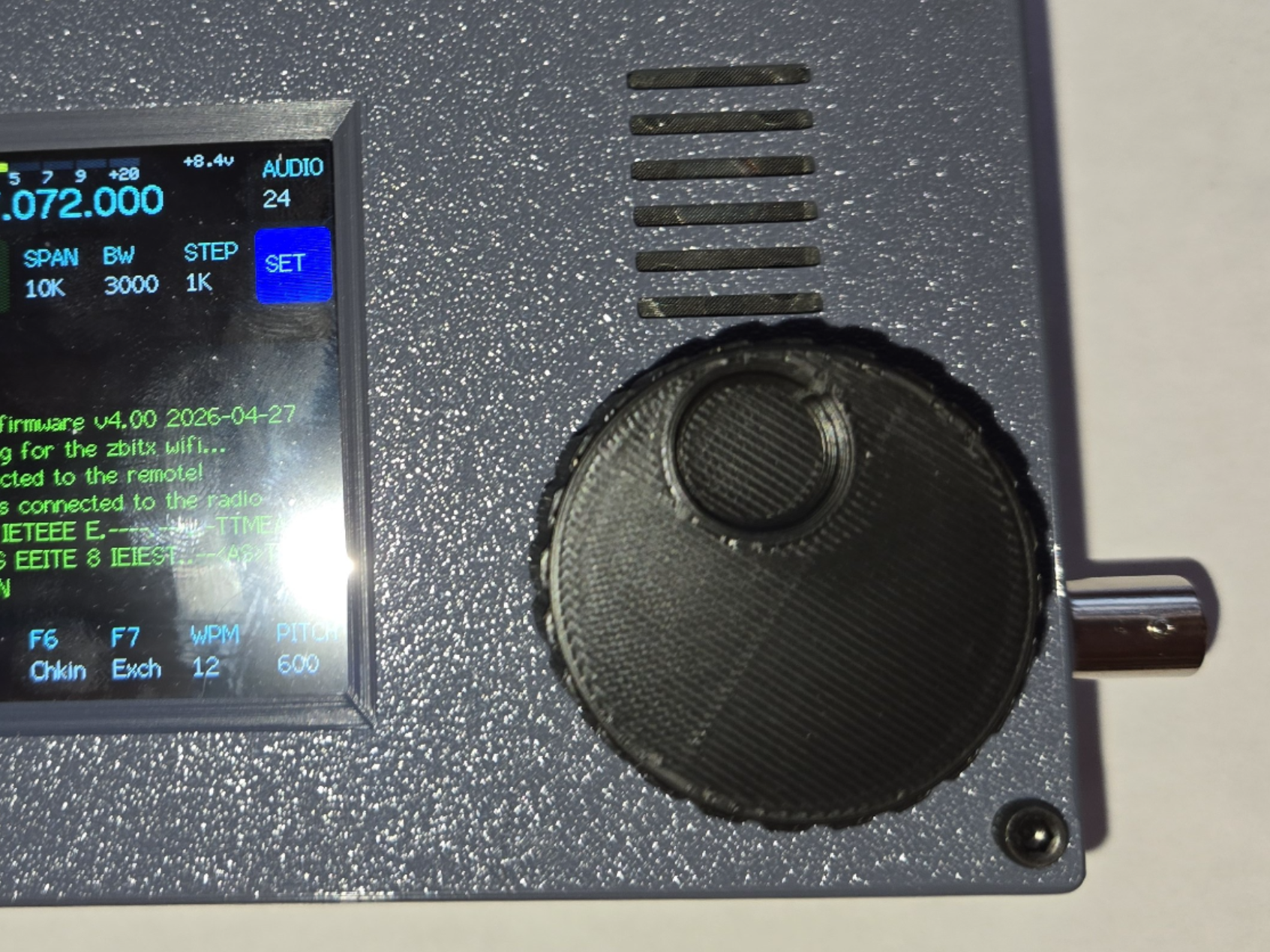 zBitx Larger VFO Knob with Finger Detent