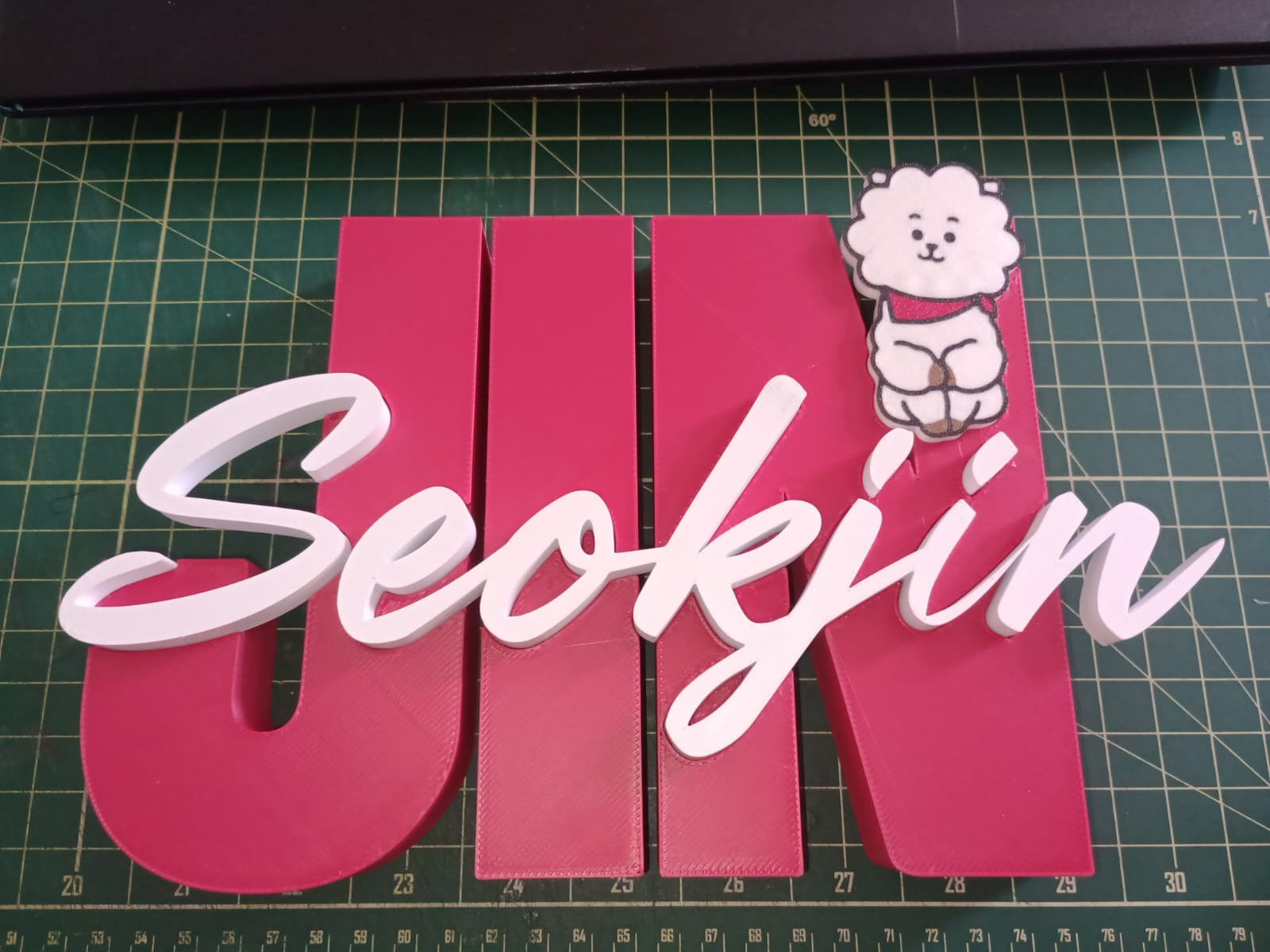 BTS Jin - 3D Dimensional Letter Sign