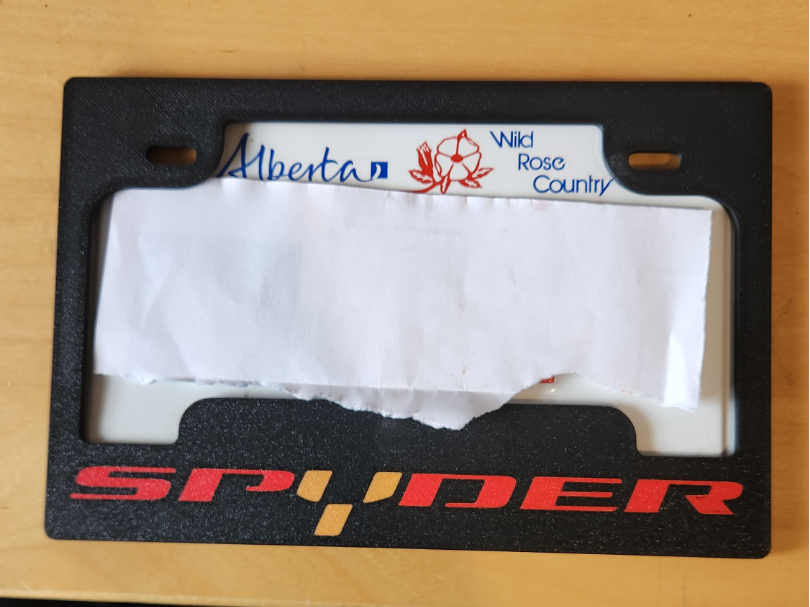 5x8 Motorcycle Plate Cover