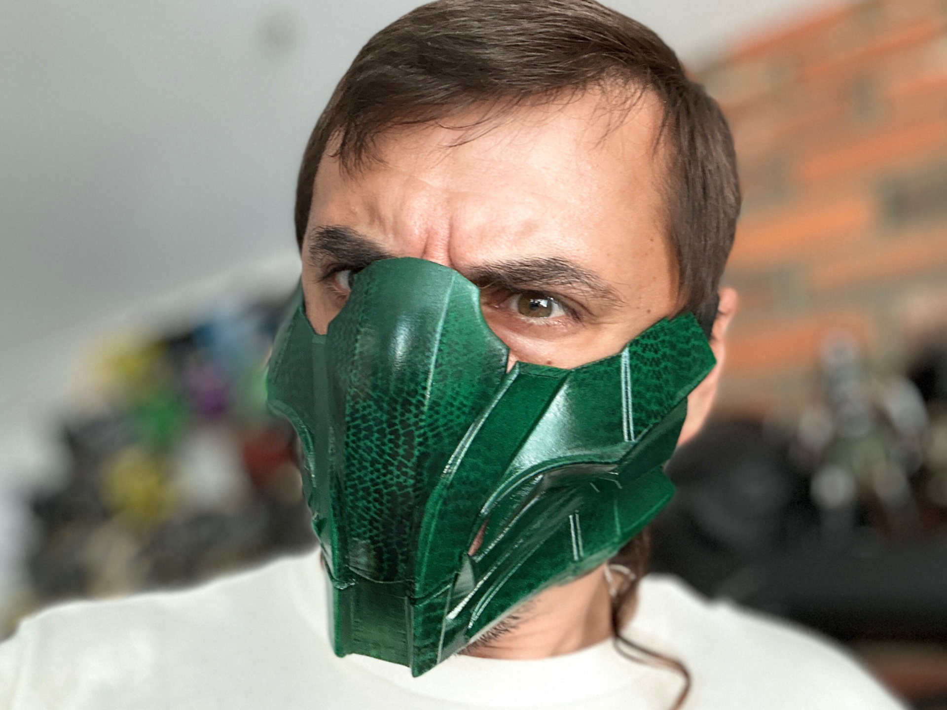 Reptile mask from Mortal Kombat X