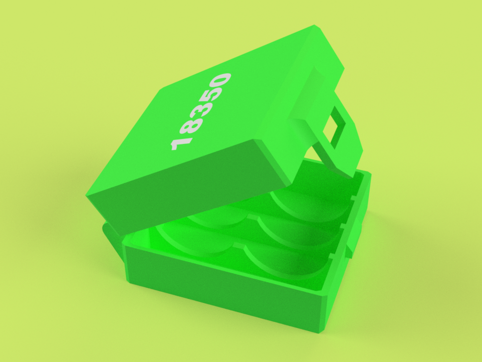 Battery box for 18350 batterys