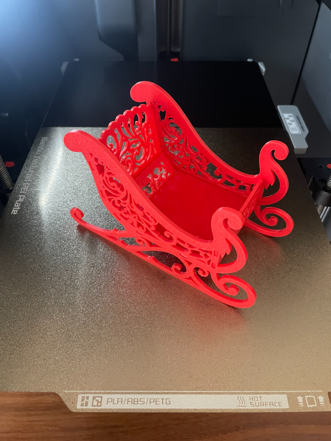 Santa sleigh flat pack