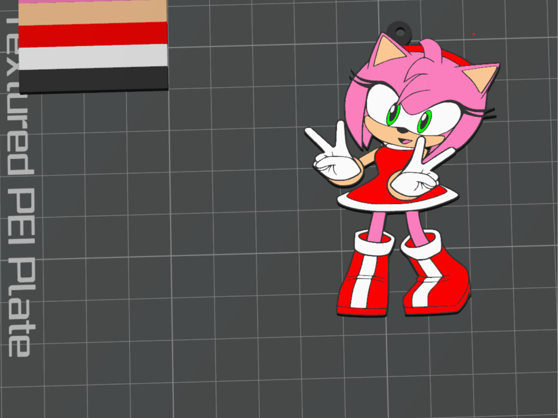 LLavero Amy Rose (sonic)