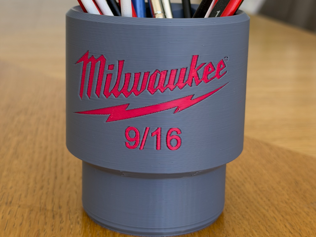 Milwaukee 9/16" Socket Pencil & Brush Holder