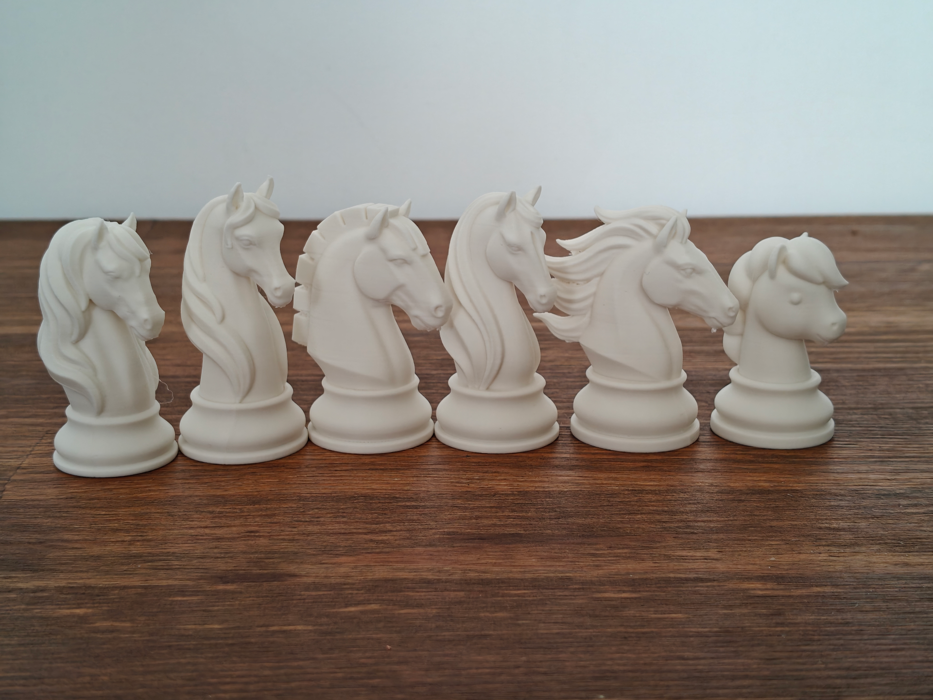 Realistic Horse Breed Chess Knights Collection
