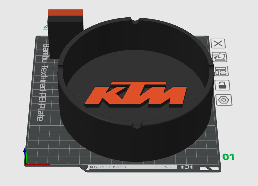 KTM Aschenbecher