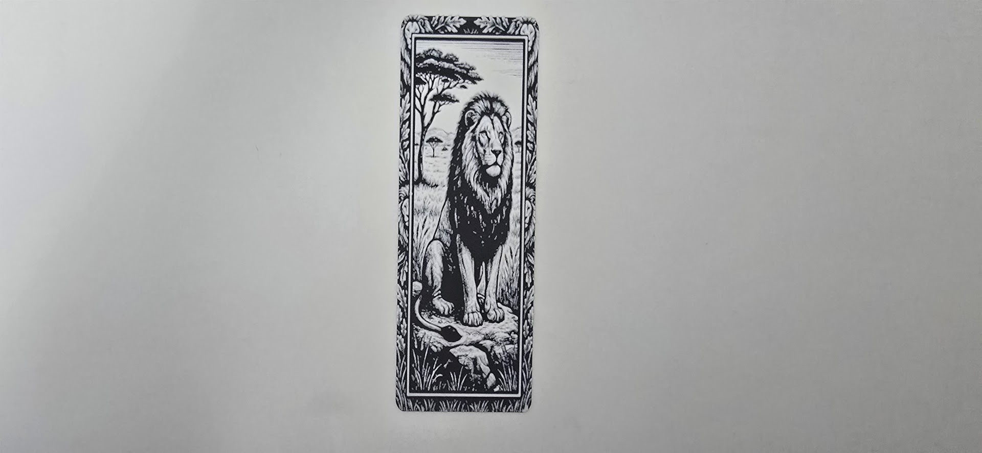 Majestic Lion Savanna King Bookmark