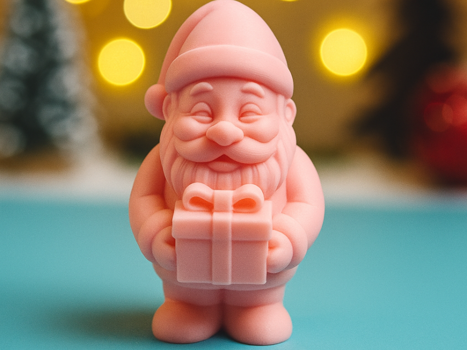 Weihnachtsmann mit Geschenk