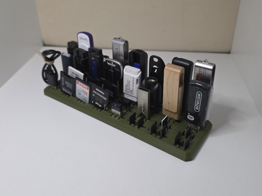 Modular Storage Rack for USB & SD Media