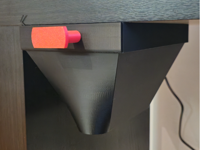 Slide Trash Bin for Desk