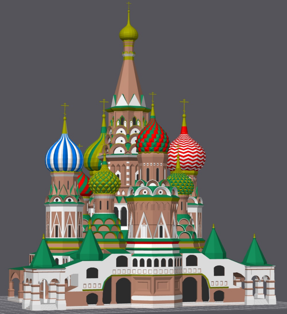 Saint Basil's Cathedral-Painted