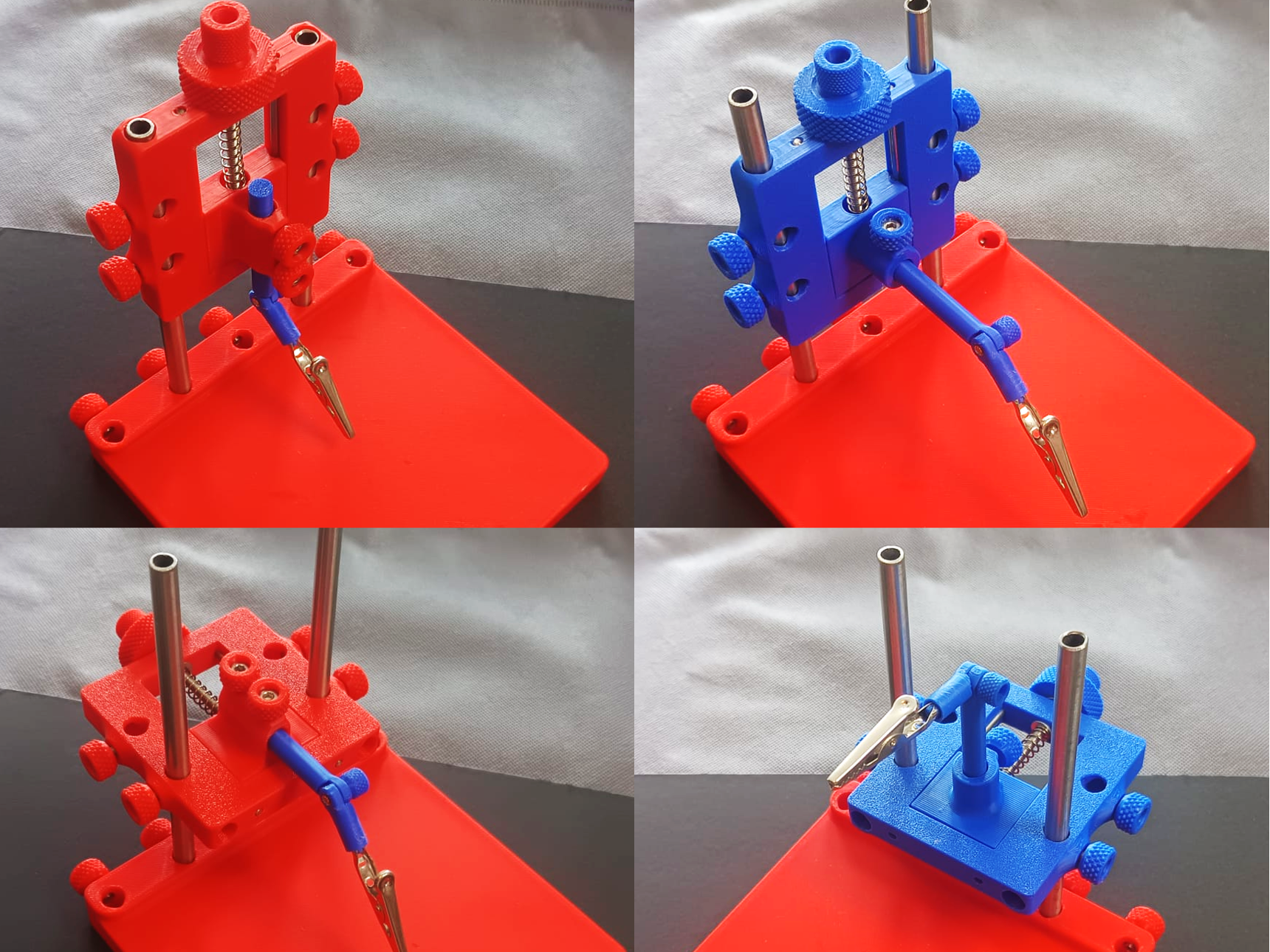 Precision translation axis for modular 3rd hand