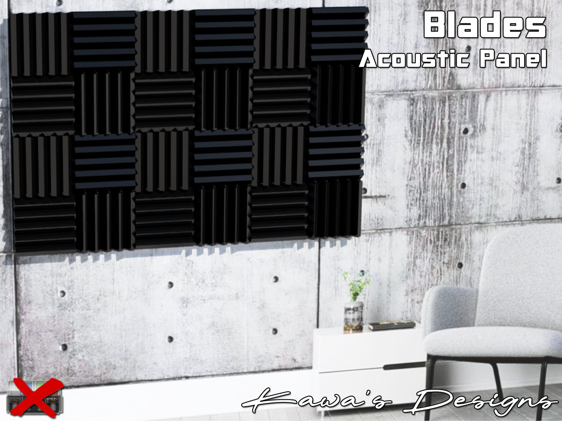 Blades Acoustic Panel
