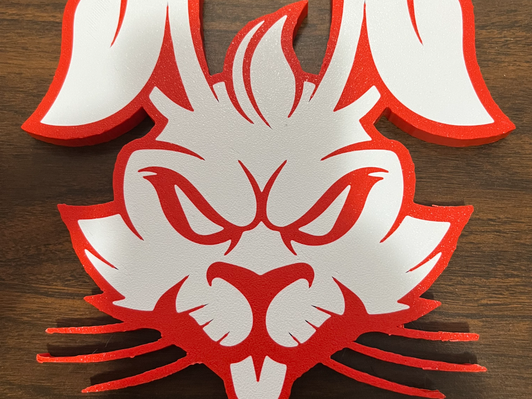 angry rabbit head