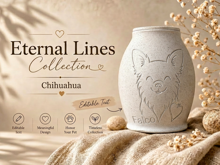 Eternal Lines Urn – Chihuahua