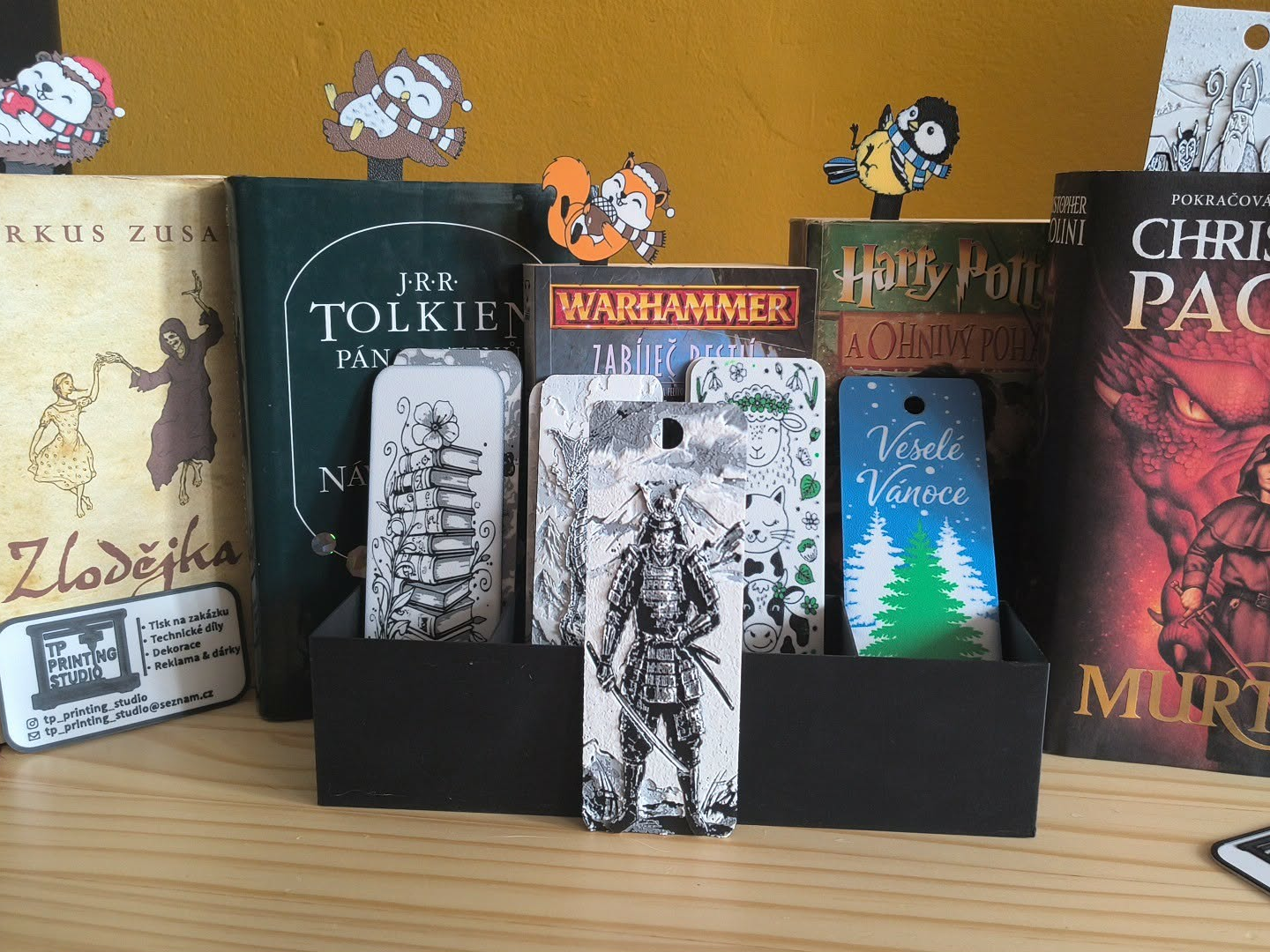 3D Samurai Bookmark - Minimalist Samurai Bookmark