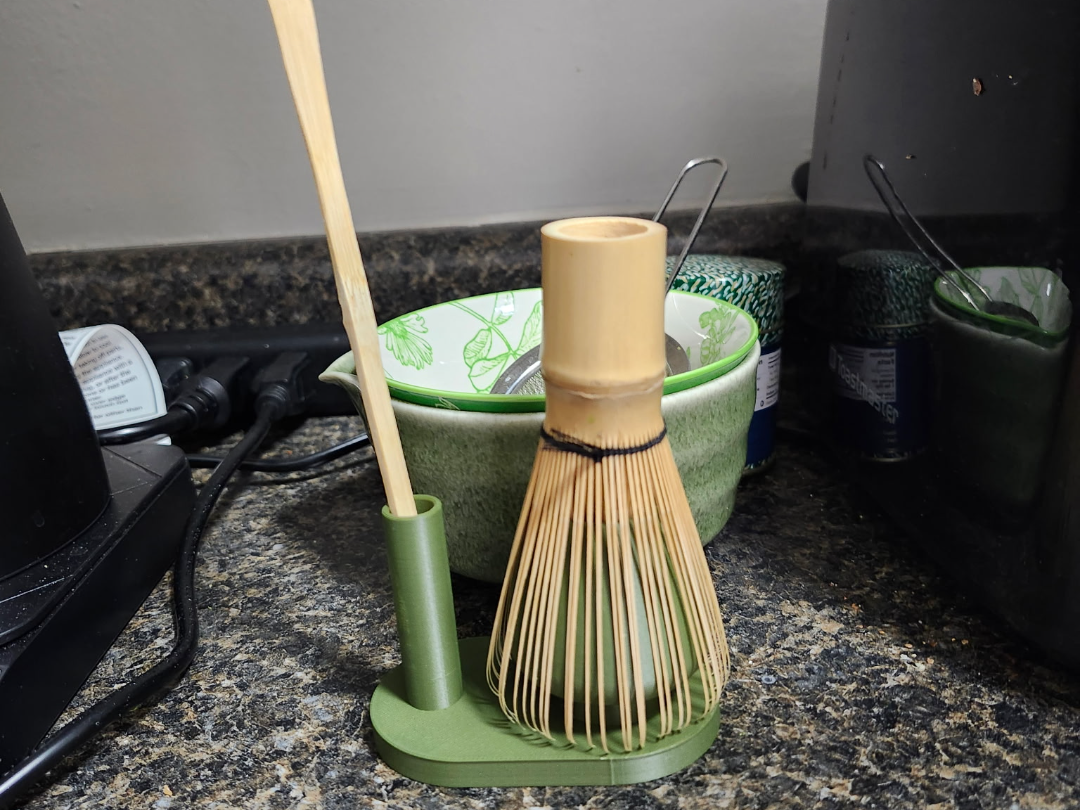 Matcha Whisk and Matcha Scoop Stand