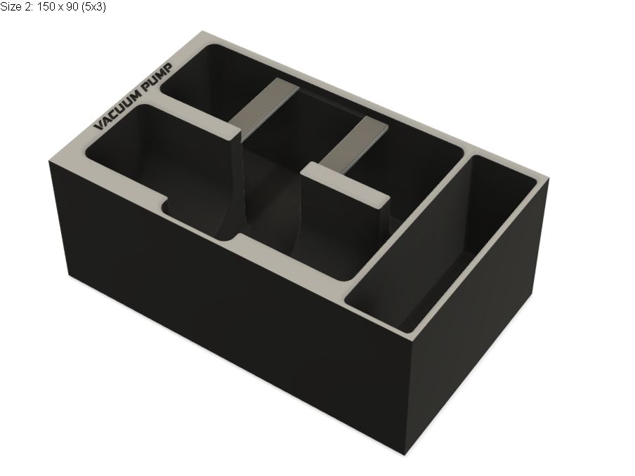 BaBo organizer insert Vacuum Pump 4x3 or 5x3