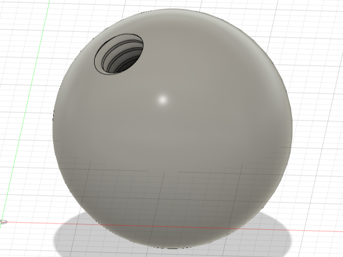 ball with m2 thread