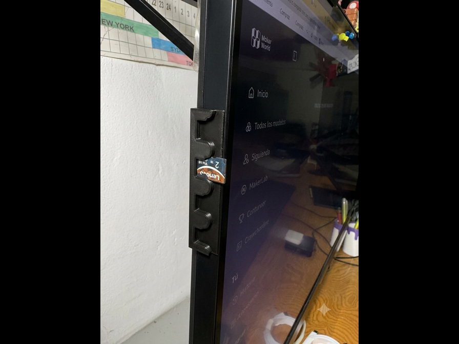 Monitor Micro SD Card Holder x4 | PC Setup