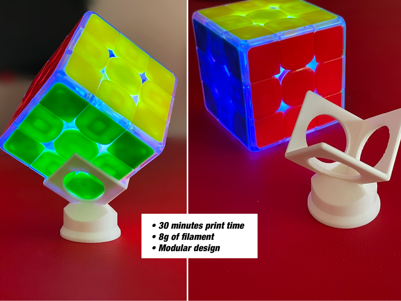 Fast Modular Cube Holder for speed cubes (Rubik's)