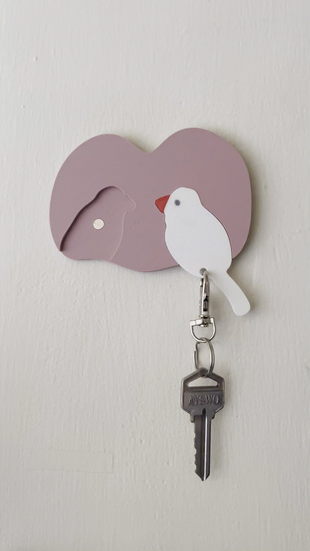 Cute White Java Sparrow Key Covers